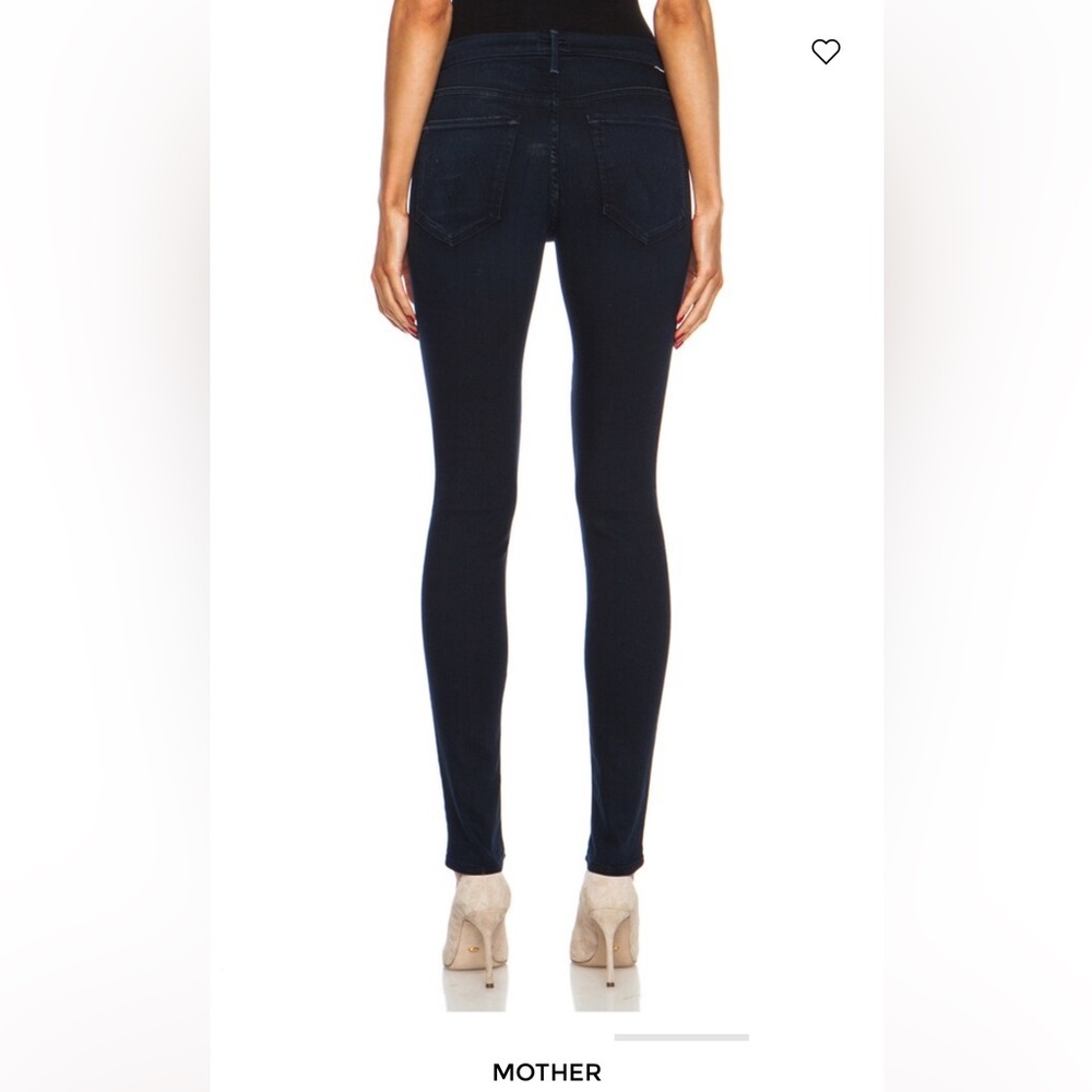 MOTHER The Looker High-Rise Skinny Jeans Untouched Wash Size 30 - Picture 5 of 17